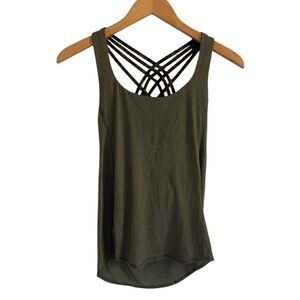 Lululemon Athletica Olive Green Wild Tank Strappy Top